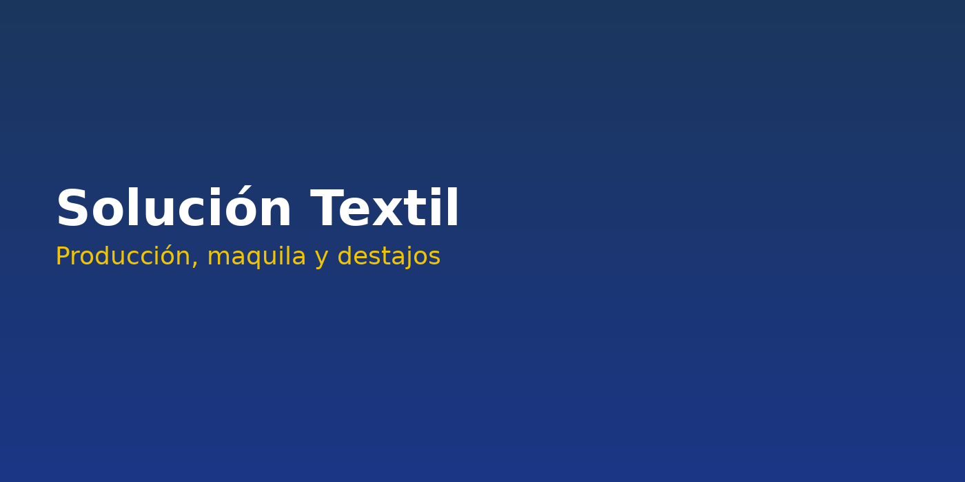 Confección textil en GM3s